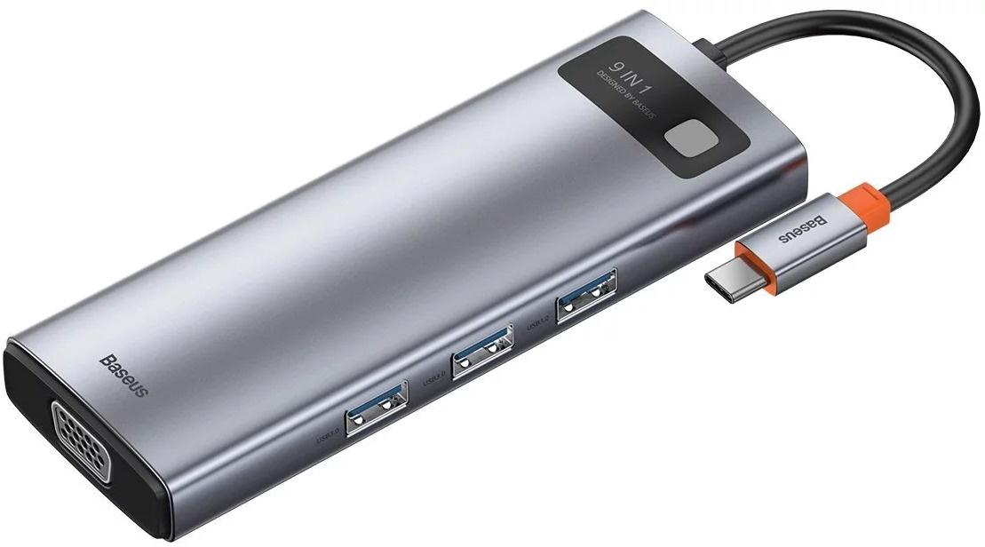 USB-хаб Baseus Metal Gleam Space Gray (CAHUB-CU0G)