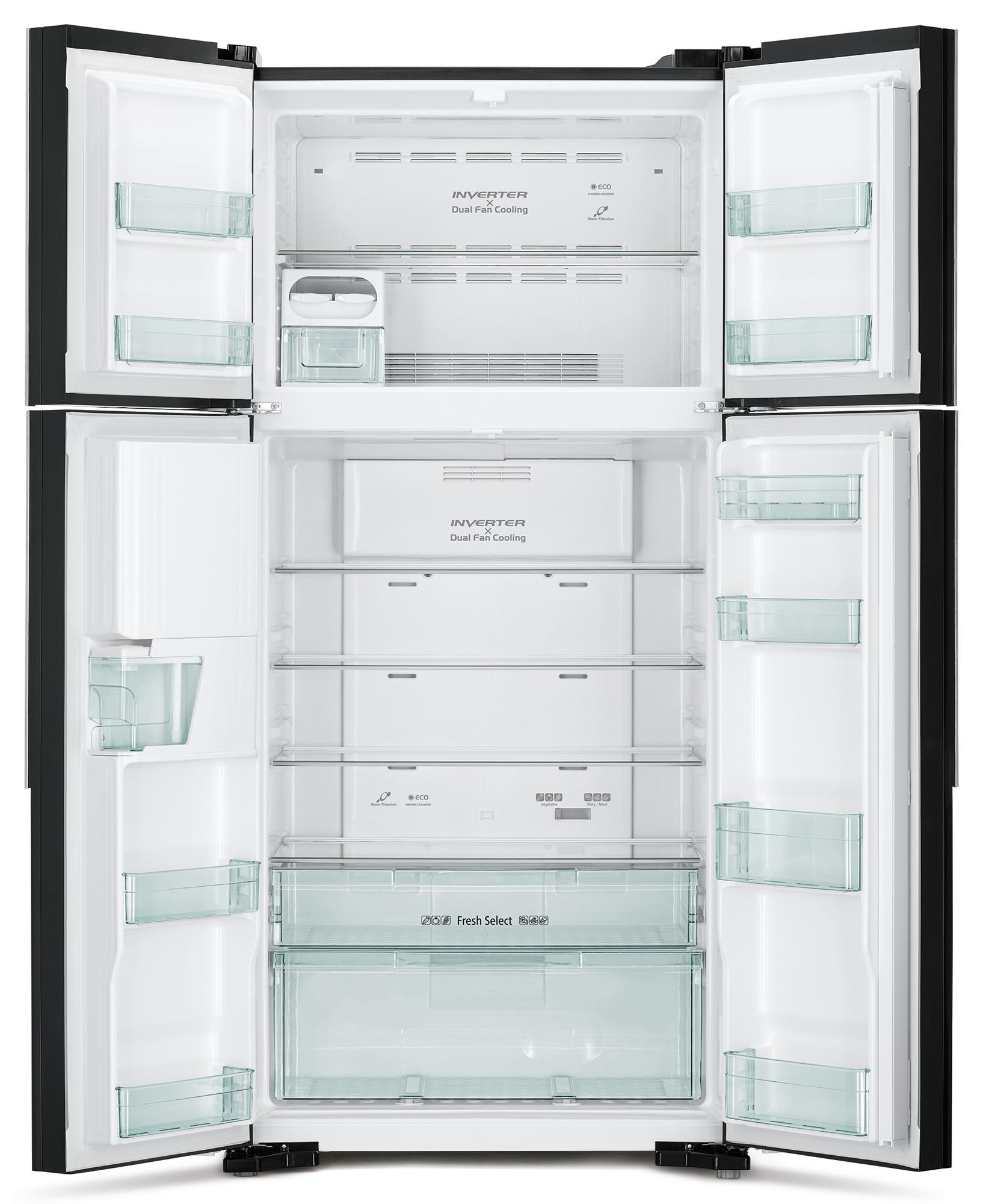 Холодильник Hitachi R-W660PUC7 GGR серое стекло