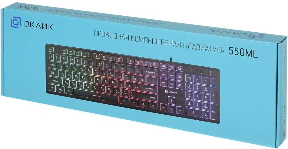 Клавиатура Oklick 550ML черный (1061617)