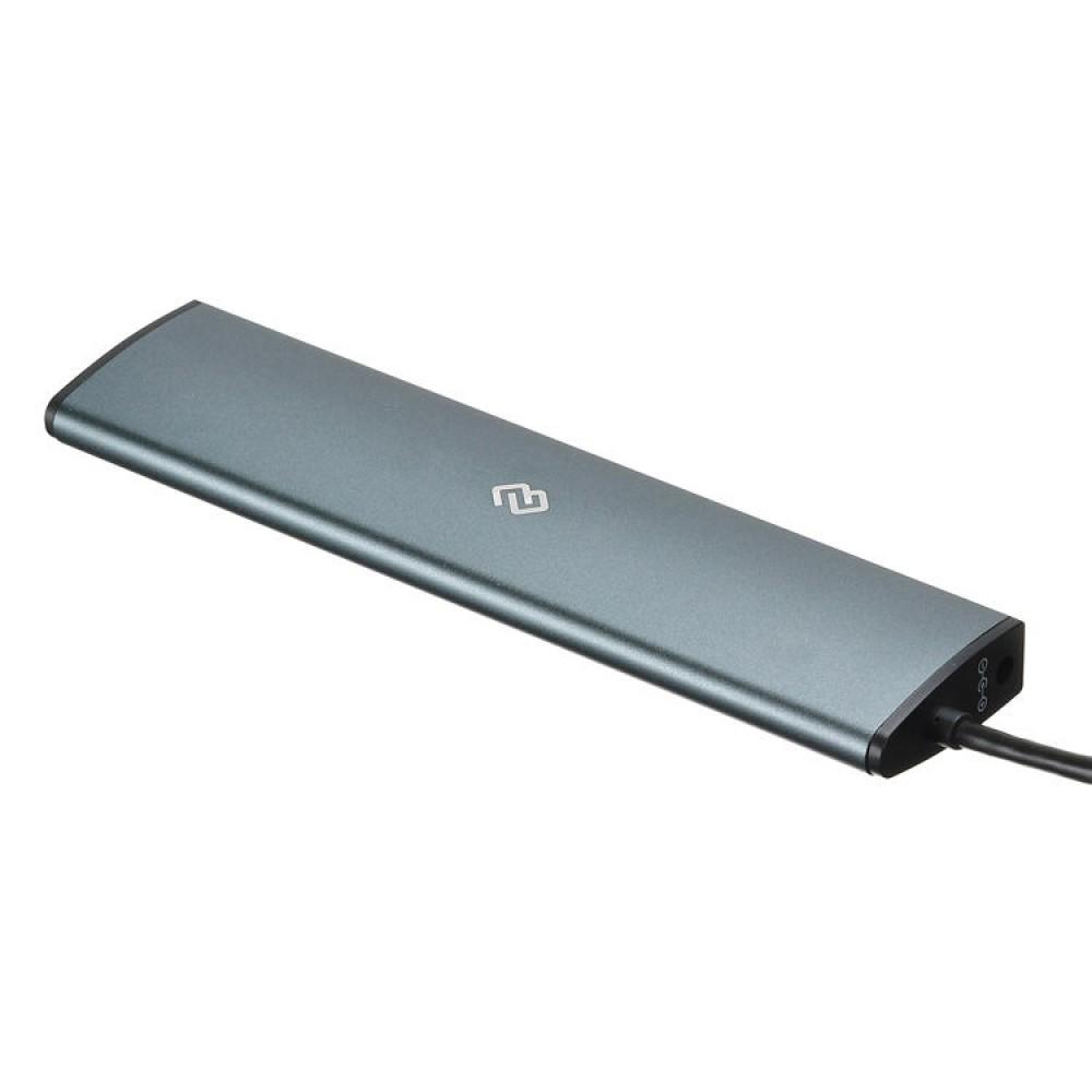 USB-хаб Digma HUB-7U3.0-UC-G серый