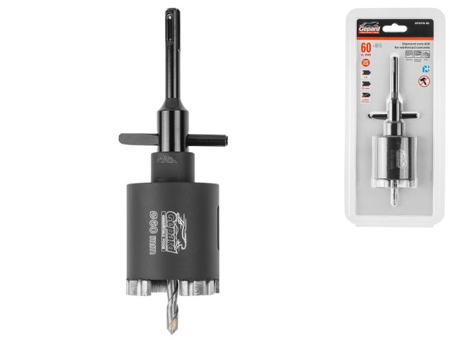 Коронка алмазная d 60мм железобетон GEPARD (GP2079-60) (безударная)