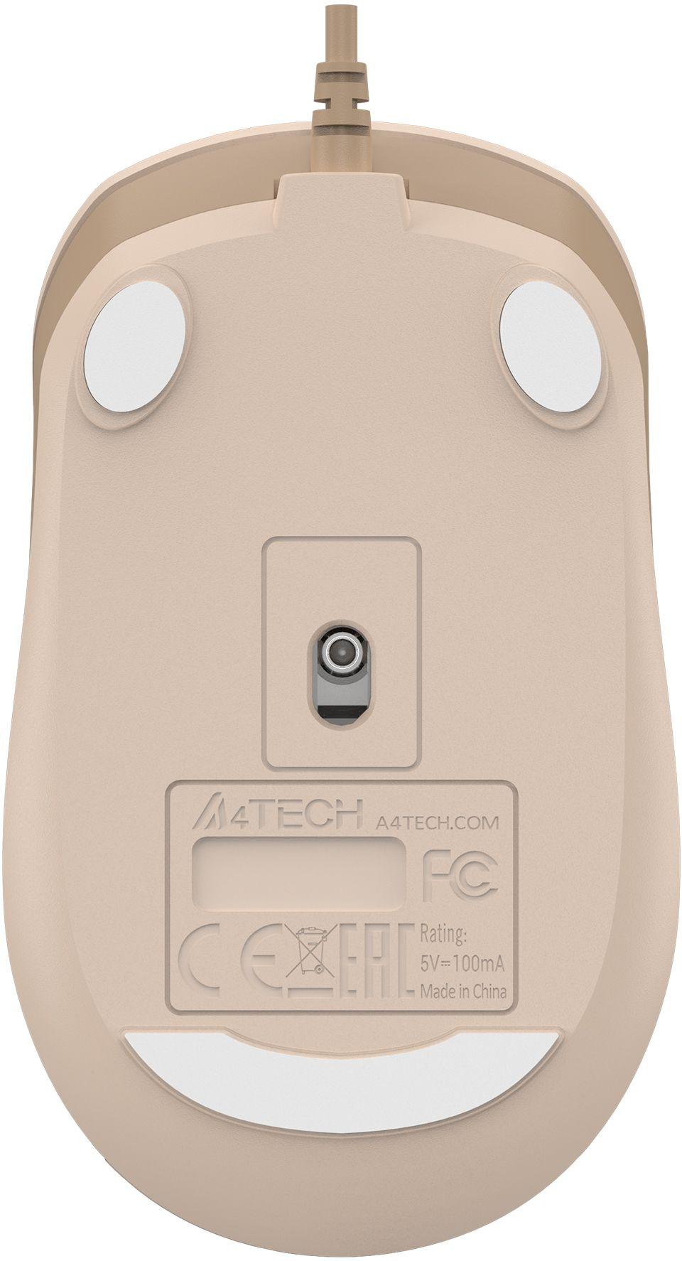 Мышь A4Tech Fstyler FM26 бежевый/коричневый/Cafe Latte