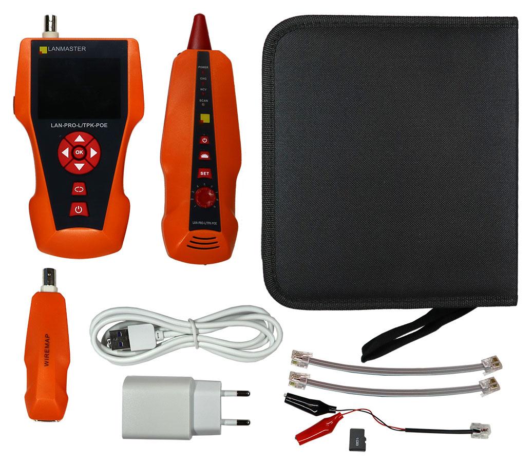 Тестер Lanmaster LAN-PRO-L/TPK-POE оранжевый