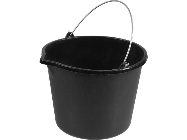 Ведро строительное 12 л пластм. круглое ВОЛАТ (с мерной шкалой и носиком)