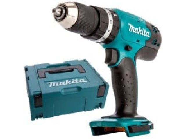 Аккум. ударная дрель-шуруповерт MAKITA LXT DHP 453 ZJ MAKPAC (18.0 В, Li-Ion, 42 Нм, шурупы до 36 мм, сверление в металле до 13 мм)