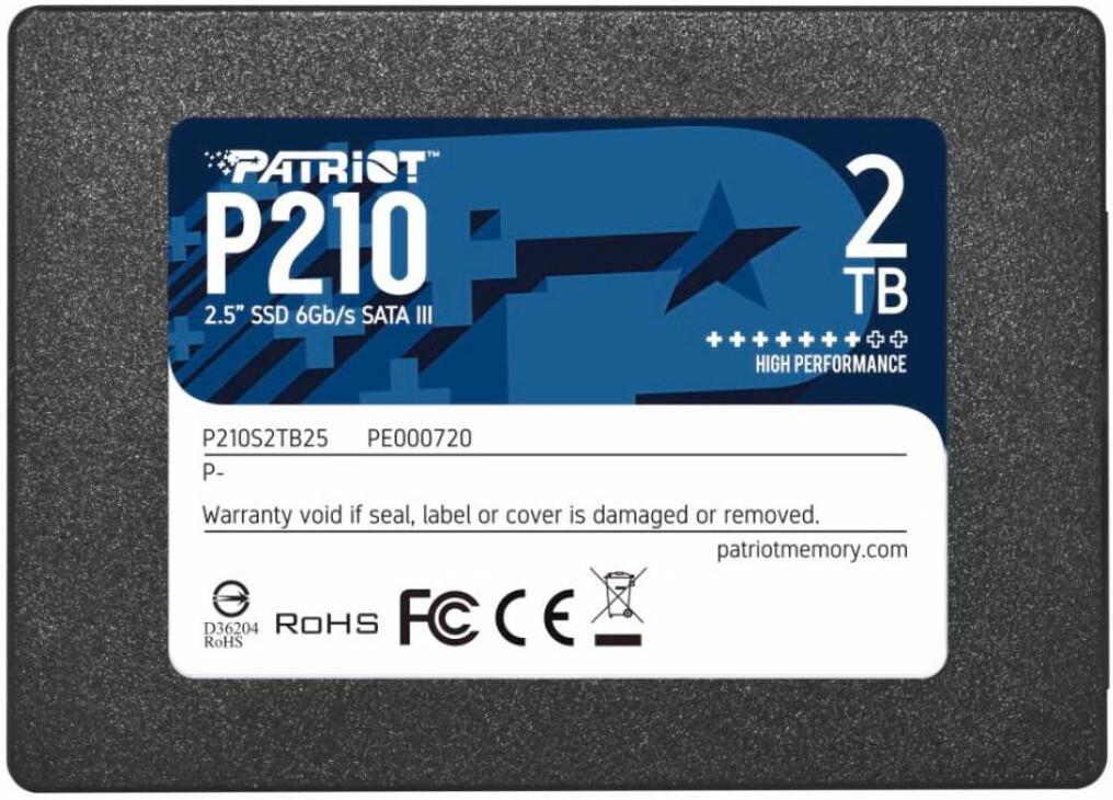 SSD диск Patriot 2.0Tb P210 P210S2TB25