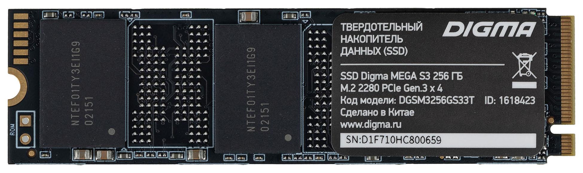 SSD диск Digma Mega S3 256GB (DGSM3256GS33T)