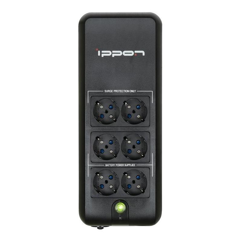 Источник бесперебойного питания Ippon Back Verso 600 черный