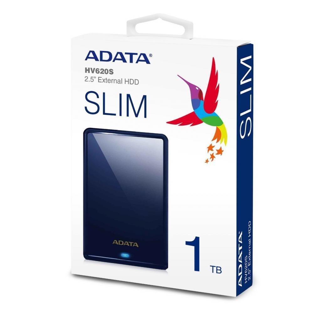Внешний накопитель A-Data HV620S 1TB Color Box AHV620S-1TU31-CBL Blue