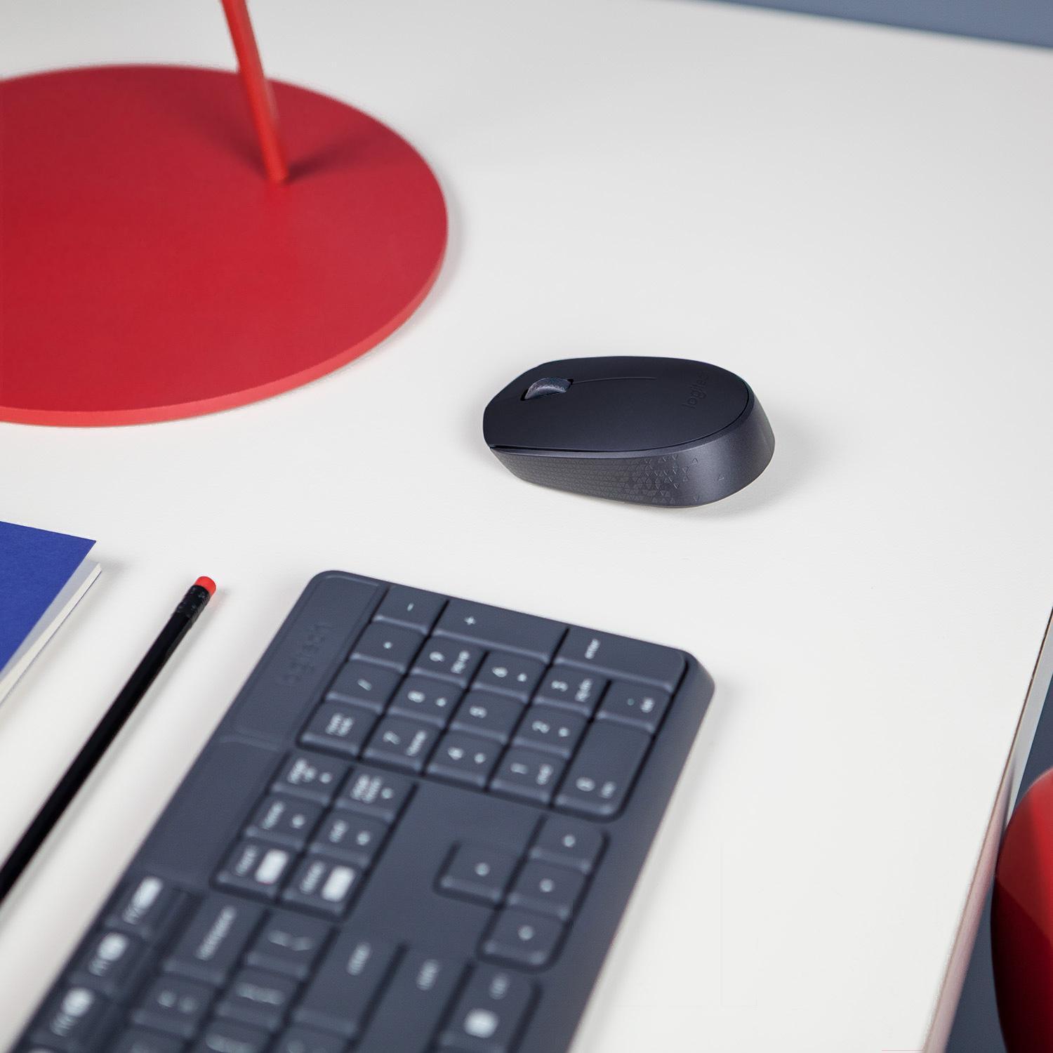 Мышь Logitech Wireless Mouse M171 черный/серый (910-004424)