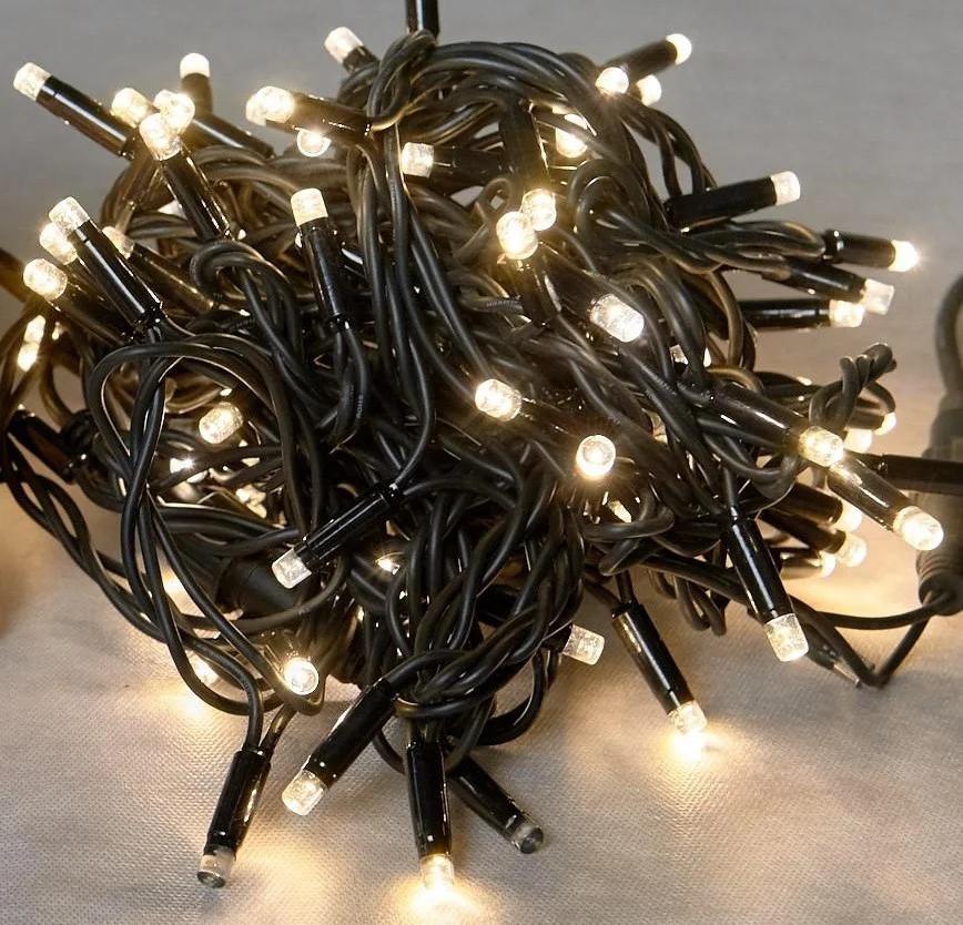 Светодиодная гирлянда ULED Стринг-лайт ULED-SL-100-220V-(W-F-WW/W) .