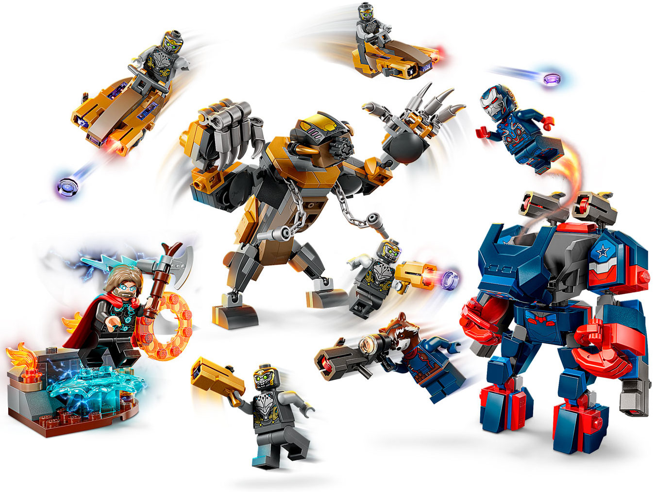 Конструктор Lego Marvel Мстители: Финал Тор против Читаури (76322)