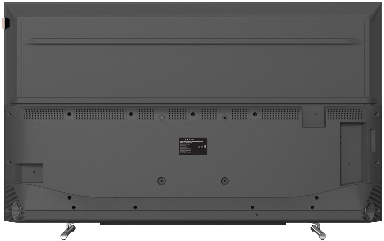 Телевизор Digma Pro 65L черный/серебристый