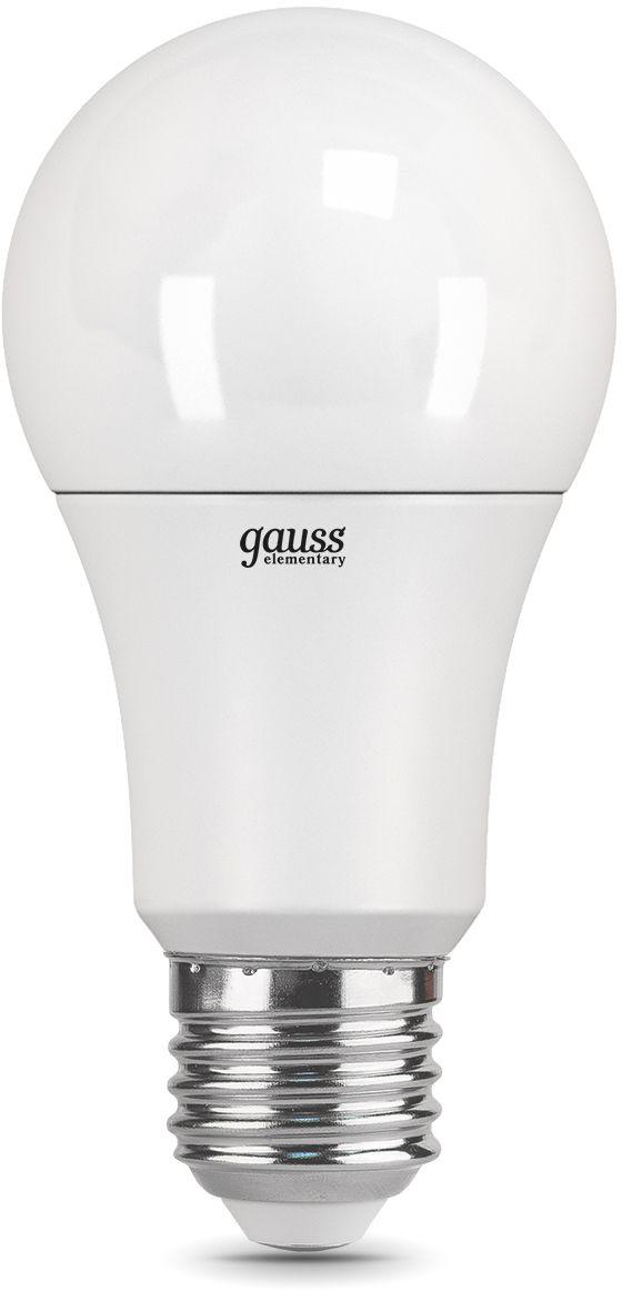Светодиодная лампа Gauss Elementary 12Вт E27 220B 3000K A60 10шт (23212-10)