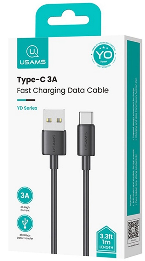 Кабель Usams SJ708 1м Black (SJ708USB01)