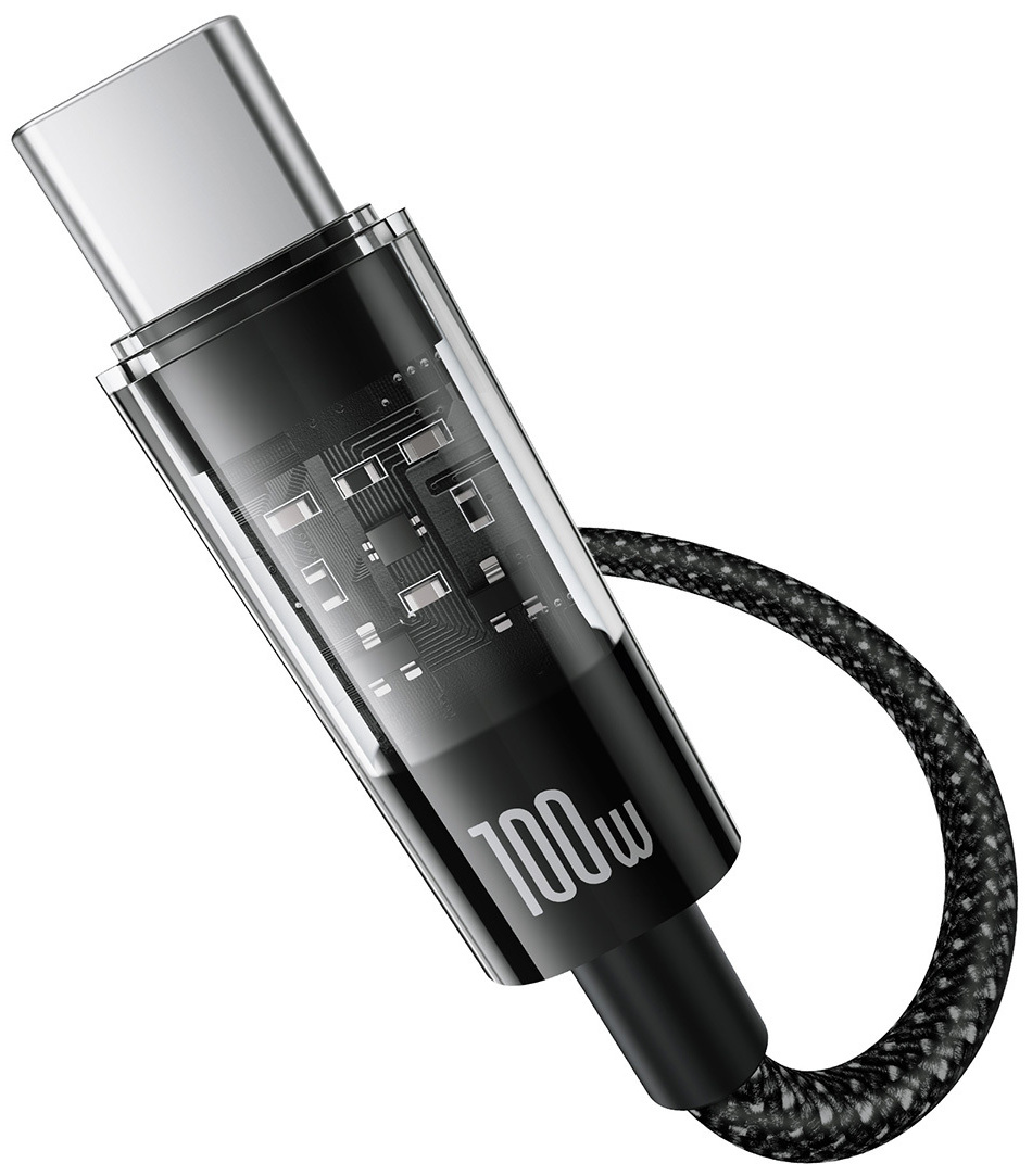 Кабель Baseus CB000094 Gem Fast-Charging Data Cable USB to USB-C 100W 1m Cluster Black (P10373002111-00)