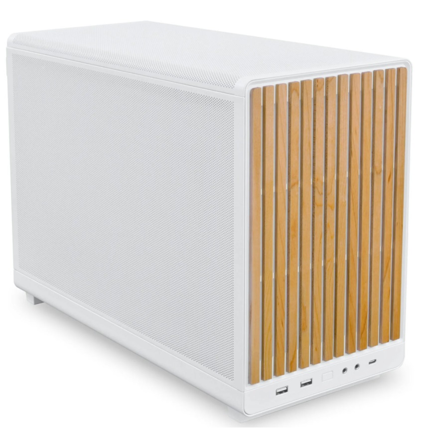Корпус Lian Li A3-mATX без БП White/Wood (G99.A3W-WD.00)