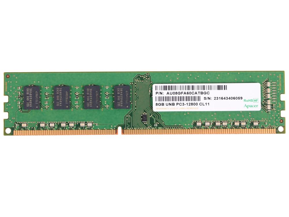 Оперативная память Apacer 8GB DDR3 PC3-12800 (AU08GFA60CATBGC)