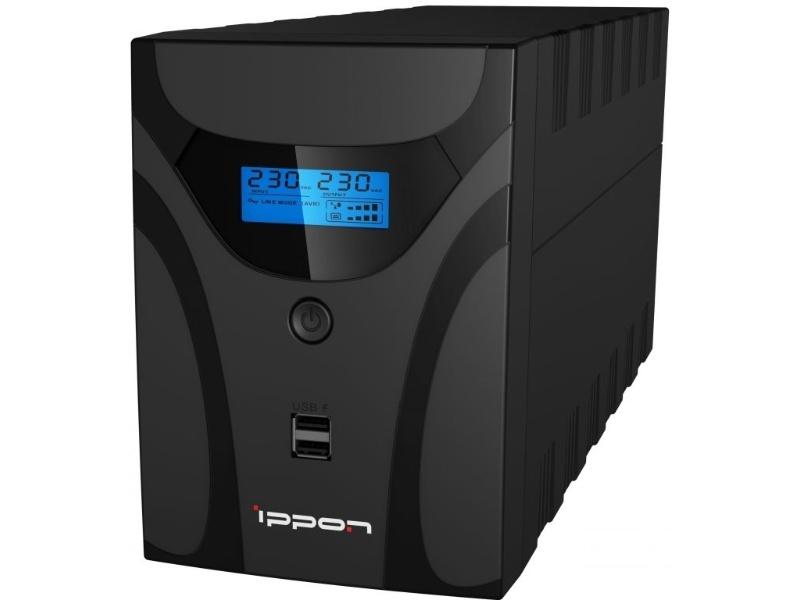Источник бесперебойного питания Ippon Smart Power Pro II Euro 1600 960Вт 1600ВА черный (1029742)