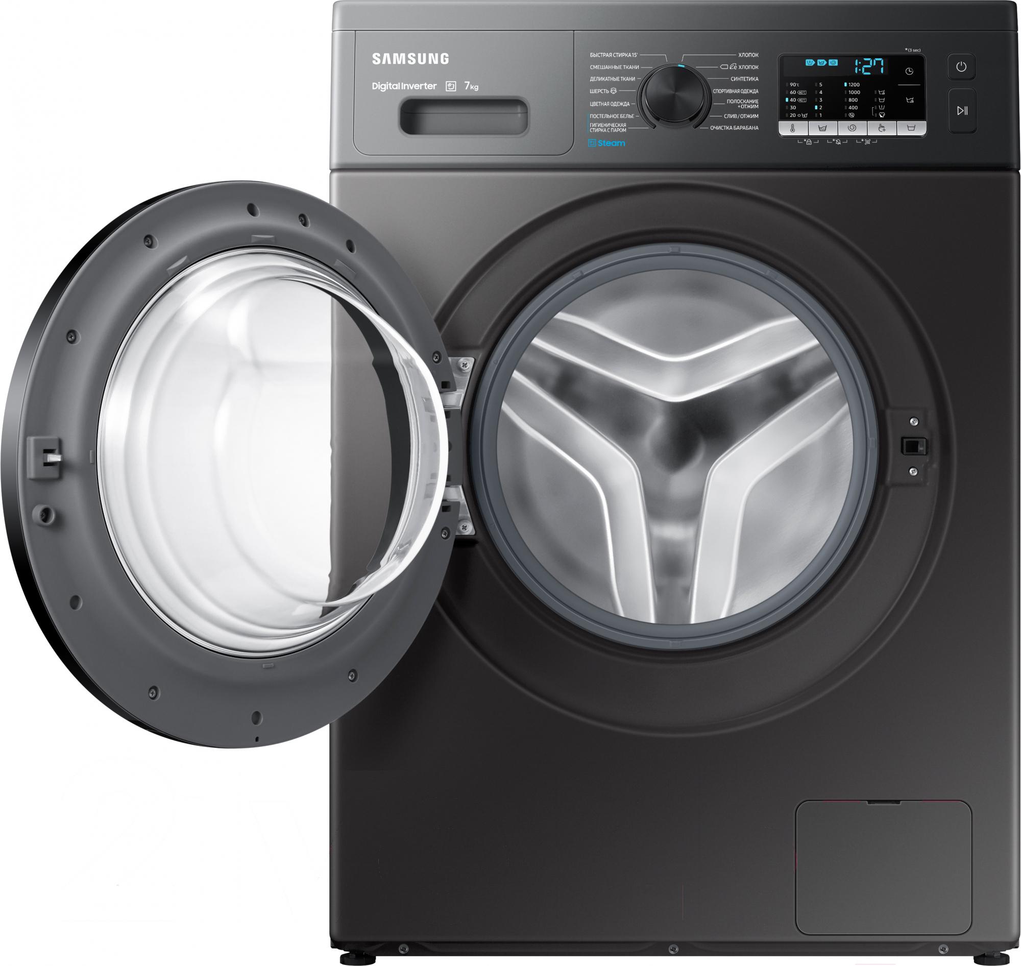 Стиральная машина Samsung WW70AG5S20CXLP нержавеющая сталь
