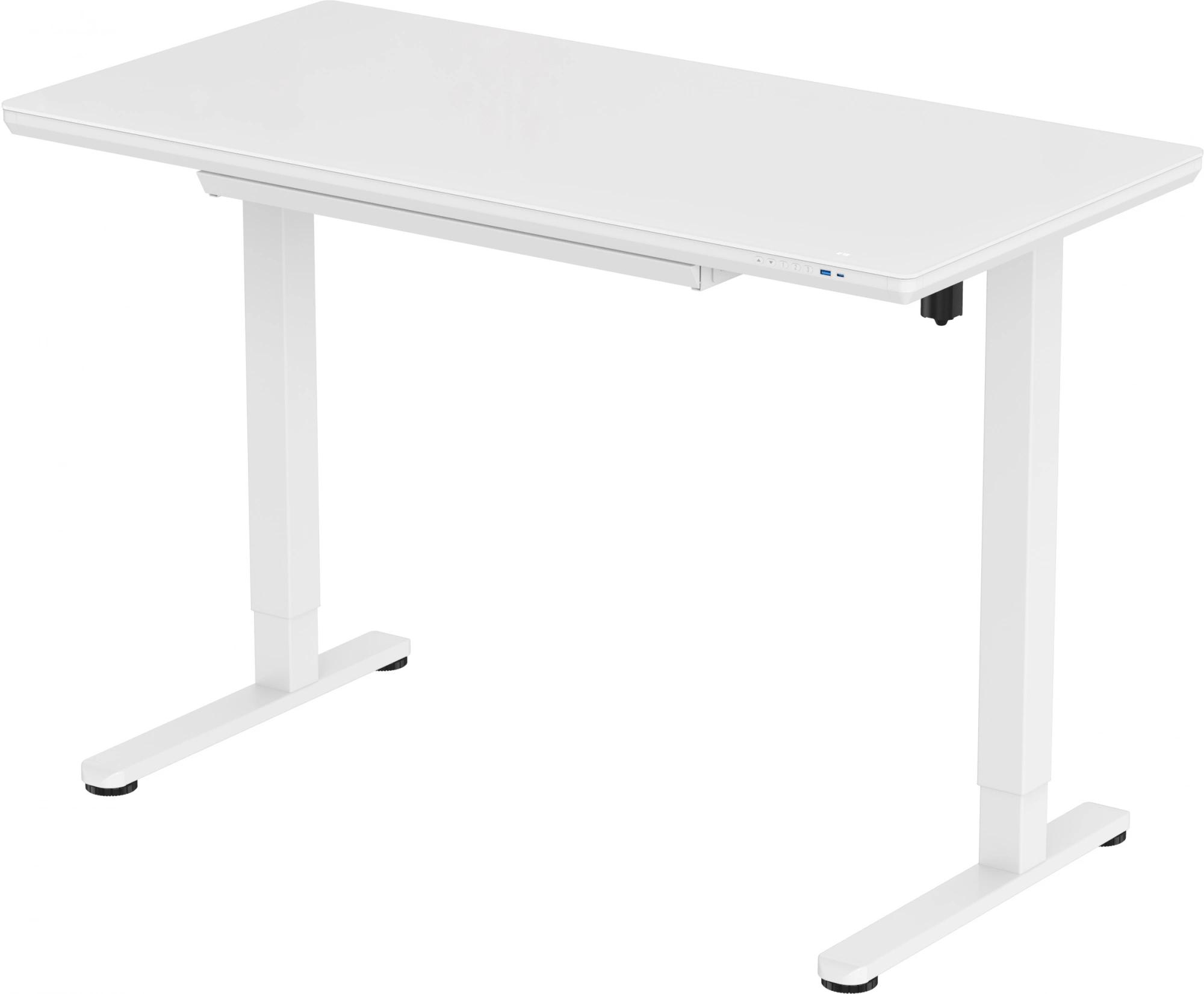 Стол компьютерный Cactus CS-EGD-WWT белый/белый