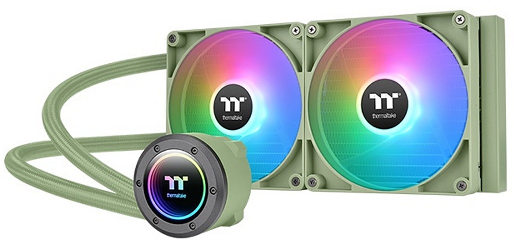 Система жидкостного охлаждения для процессора Thermaltake TH280 V2 Matcha ARGB зеленый (CL-W375-PL14MG-A)