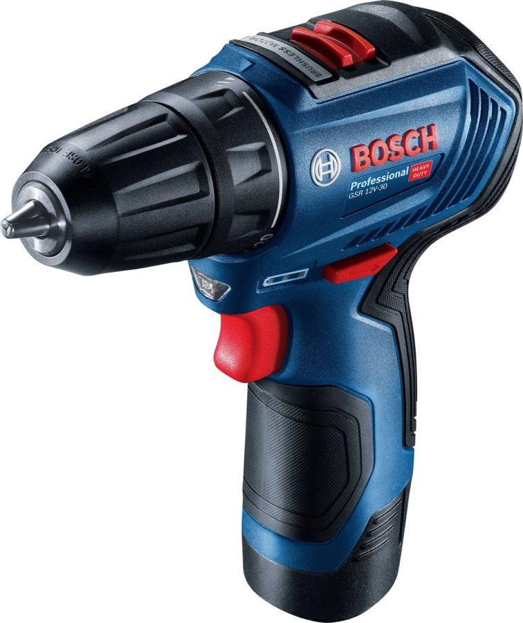 Дрель-шуруповерт Bosch GSR 12V-30 Professional с 2-мя АКБ, кейс (06019G9000)