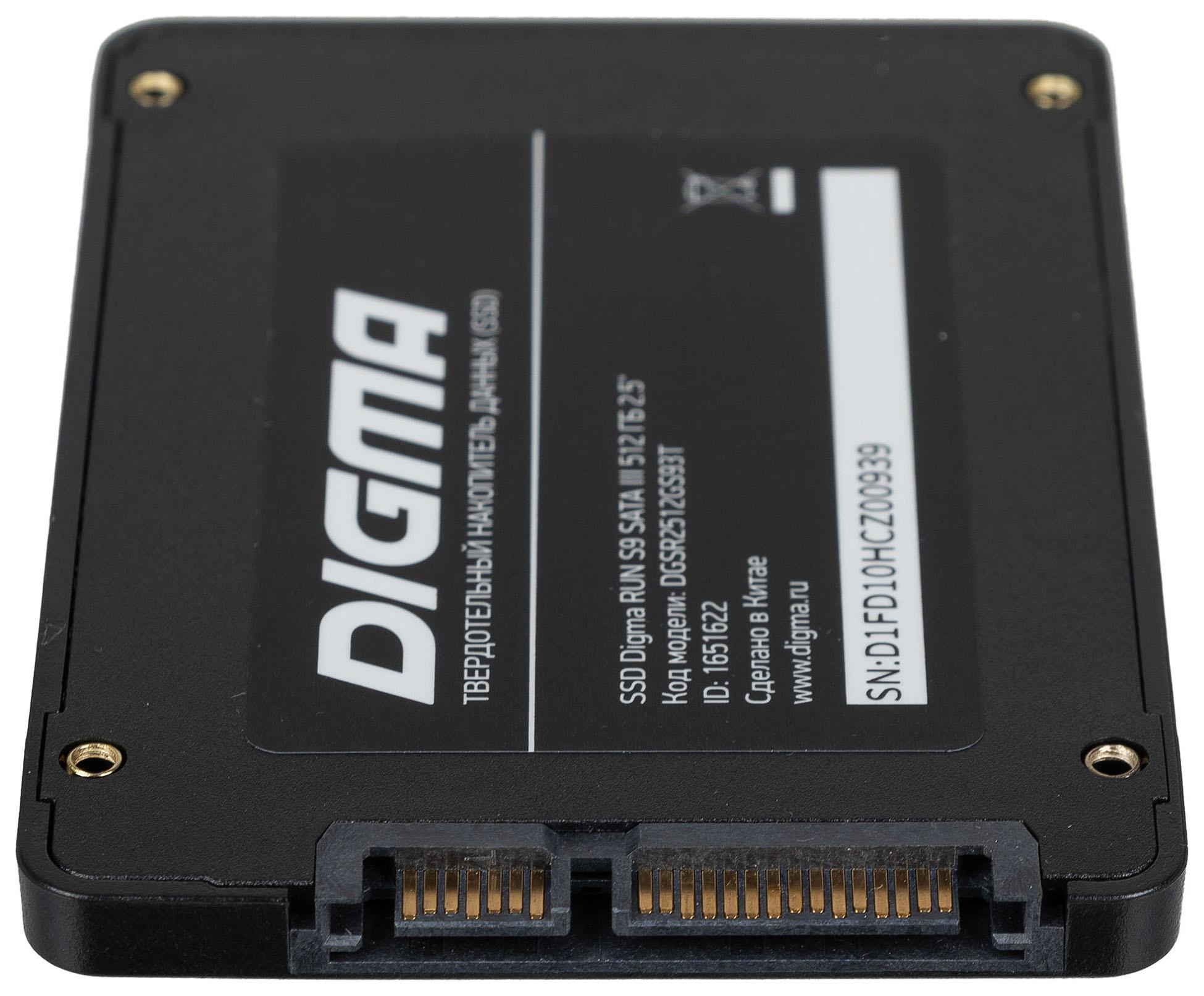 SSD диск Digma Run S9 512GB (DGSR2512GS93T)