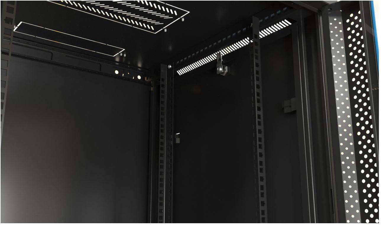 Шкаф коммутационный Hyperline TWB-0645-SR-RAL9004 черный
