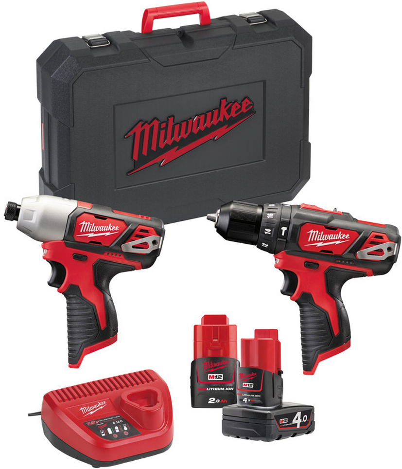 Набор электроинструментов Milwaukee М12 ВPP2В-421С (4933443497)