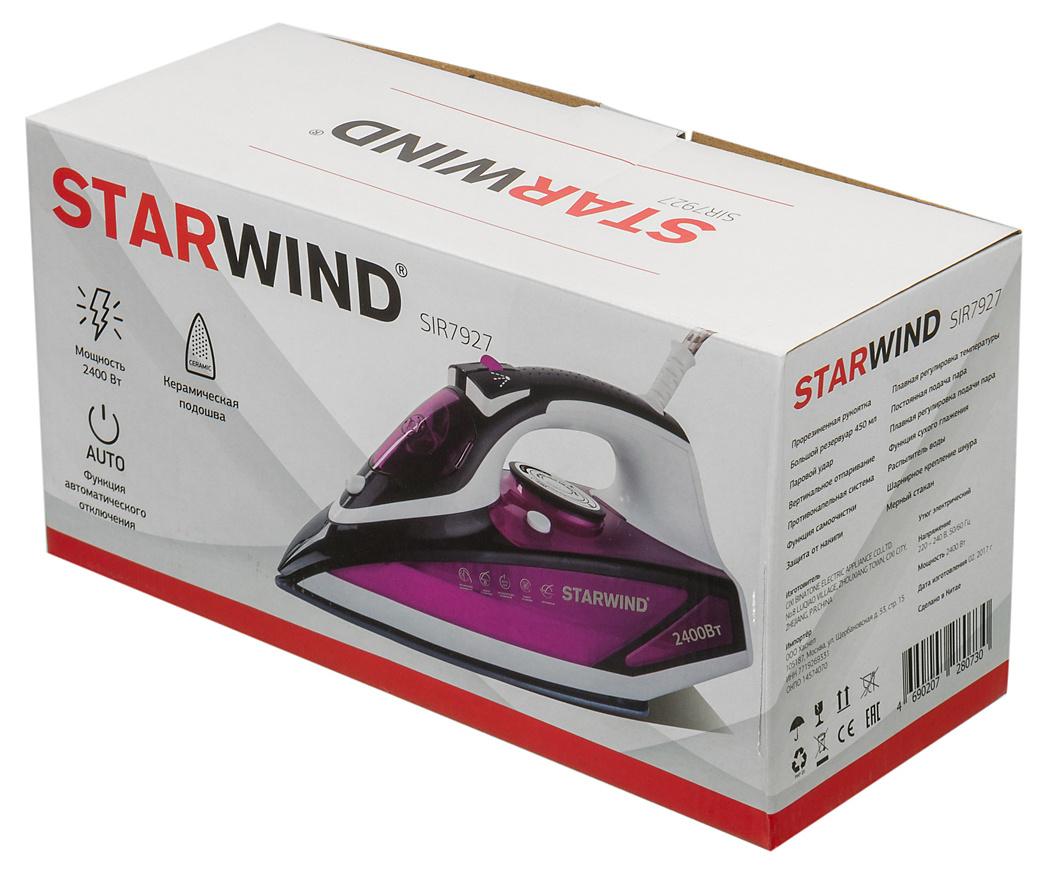 Утюг Starwind SIR7927 фиолетовый/черный