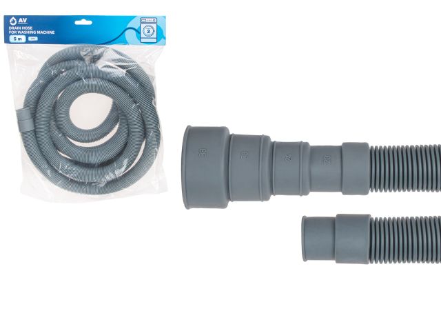 Шланг сливной для стиральной машины 5,0 ПЭ, AV Engineering