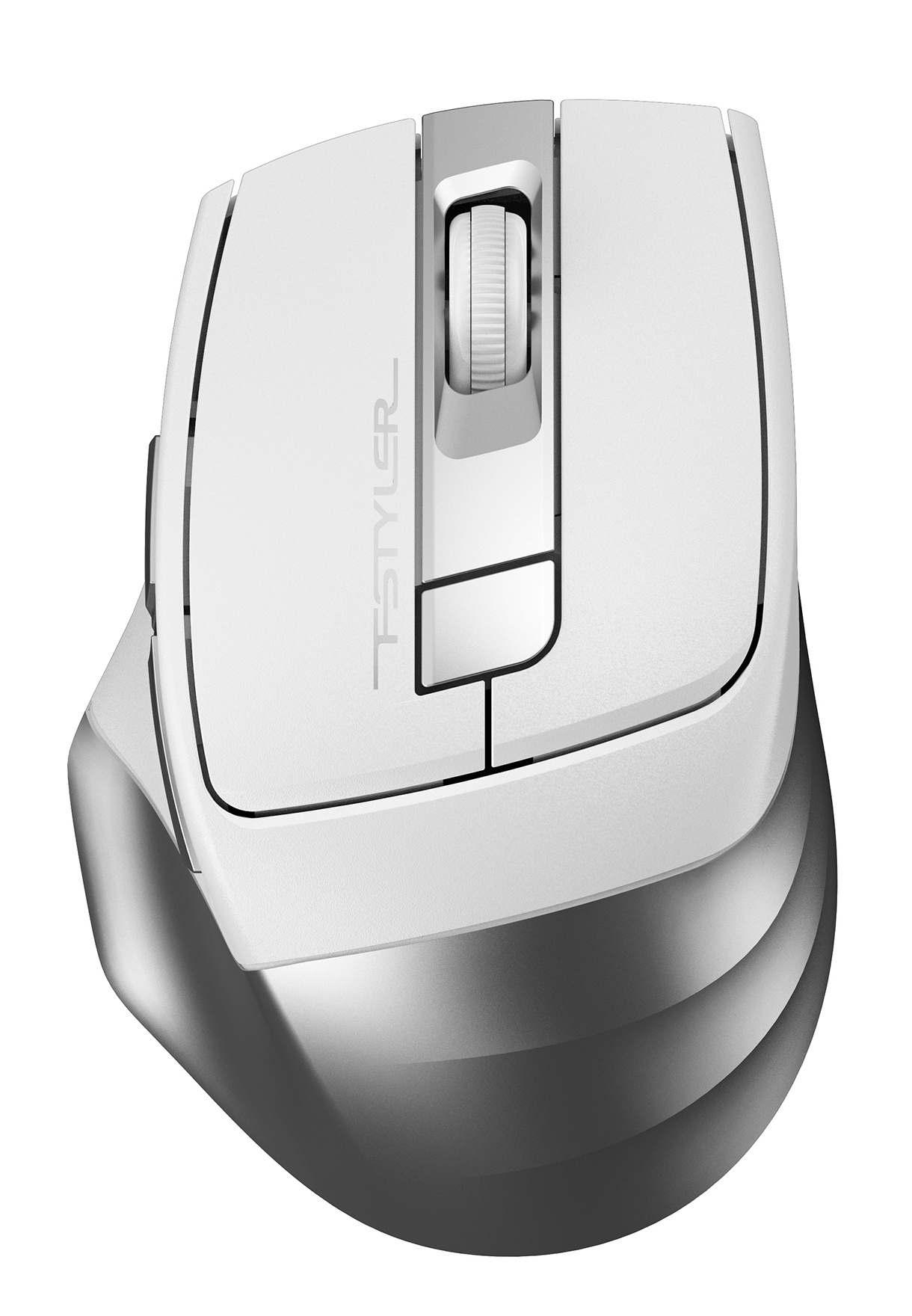 Мышь A4Tech Fstyler FG35 серебристый/белый