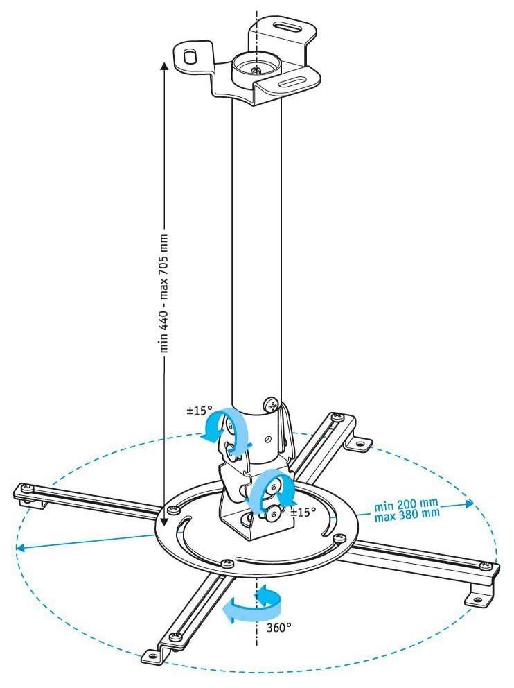 Кронштейн Holder PR-104 PR-104-B черный