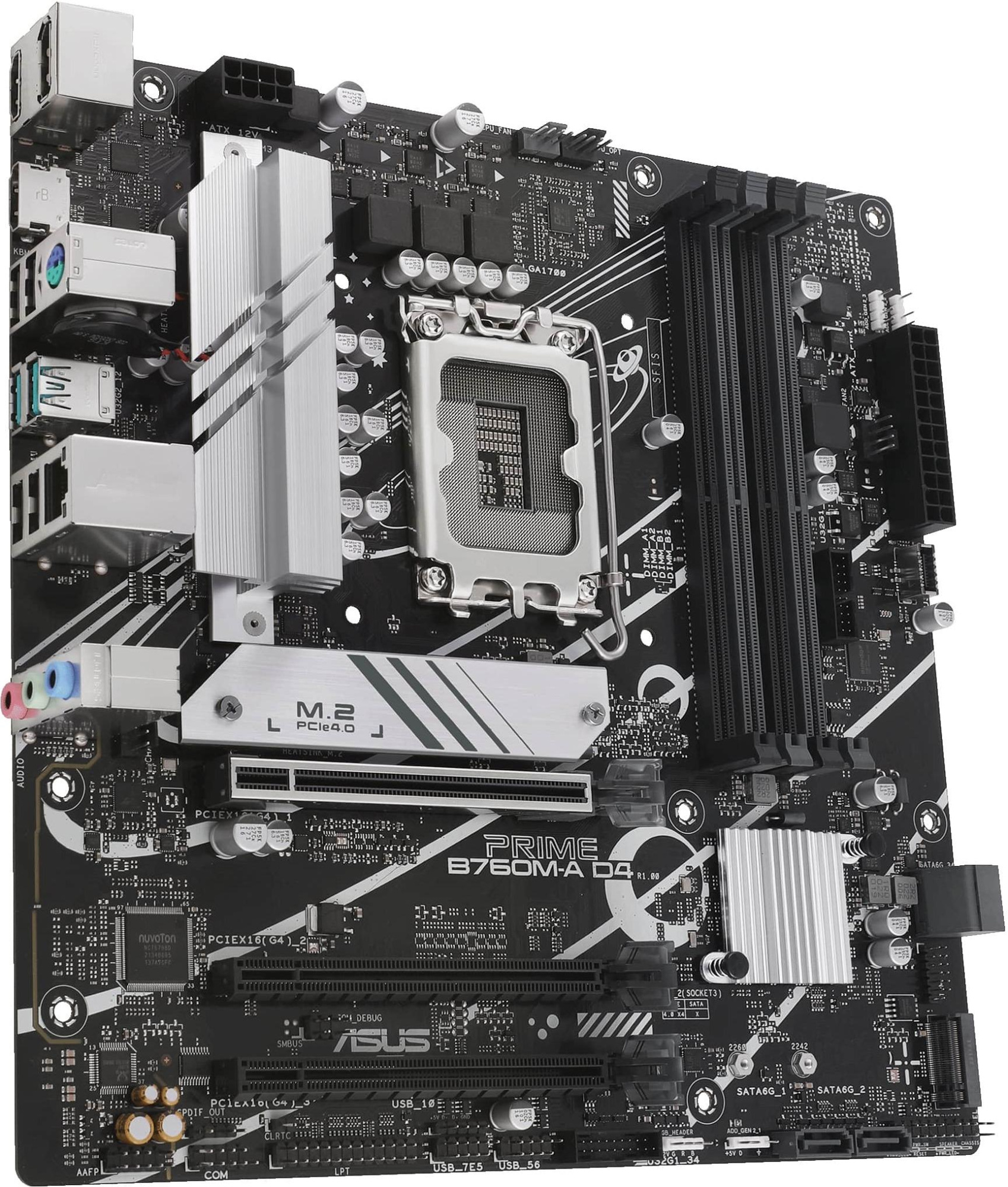 Материнская плата ASUS Prime B760M-A D4-CSM (90MB1D00-M1EAYC)
