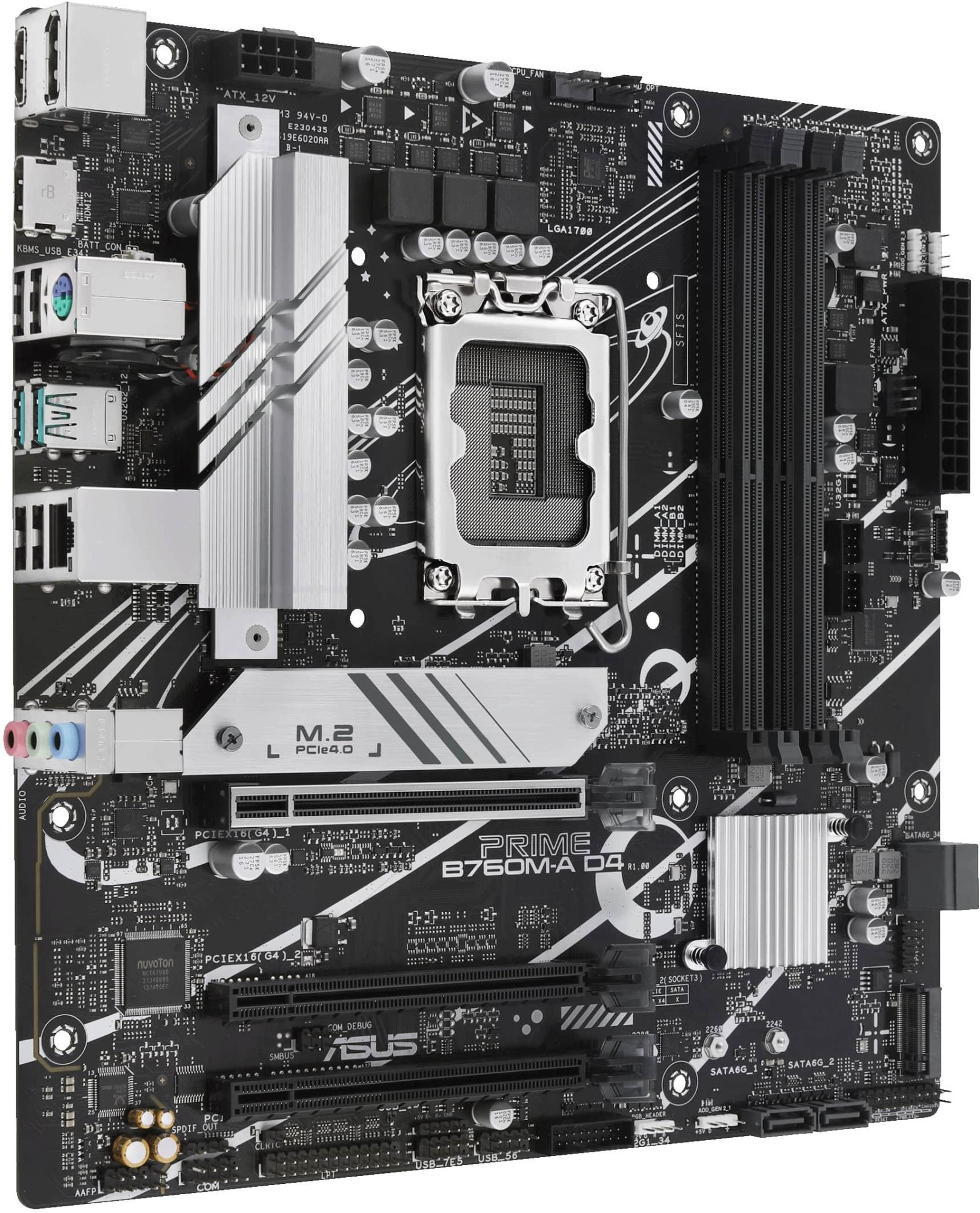 Материнская плата ASUS Prime B760M-A D4-CSM (90MB1D00-M1EAYC)