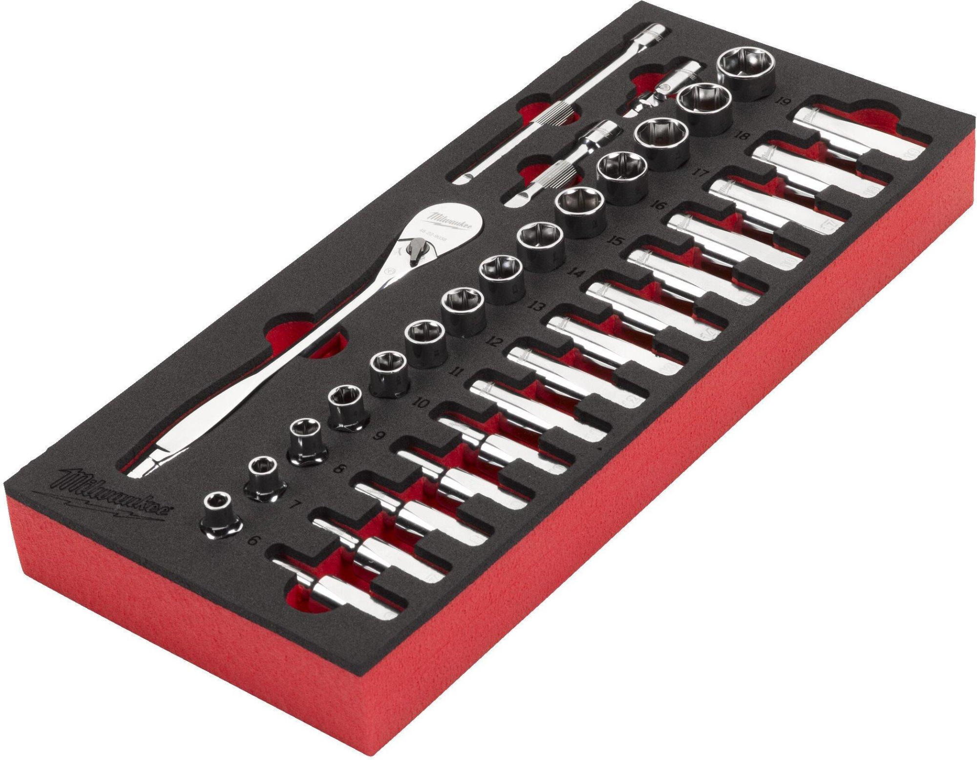 Набор трещотка с головками Milwaukee 4932479825