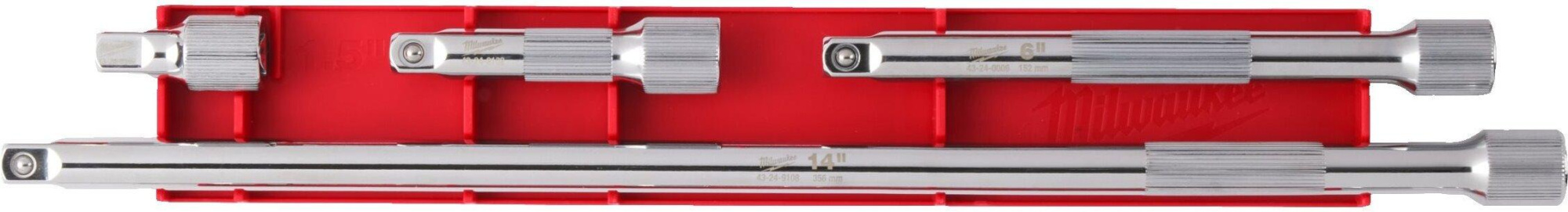Набор удлинителей для головок Milwaukee 3/8" 4 предмета (4932480638)