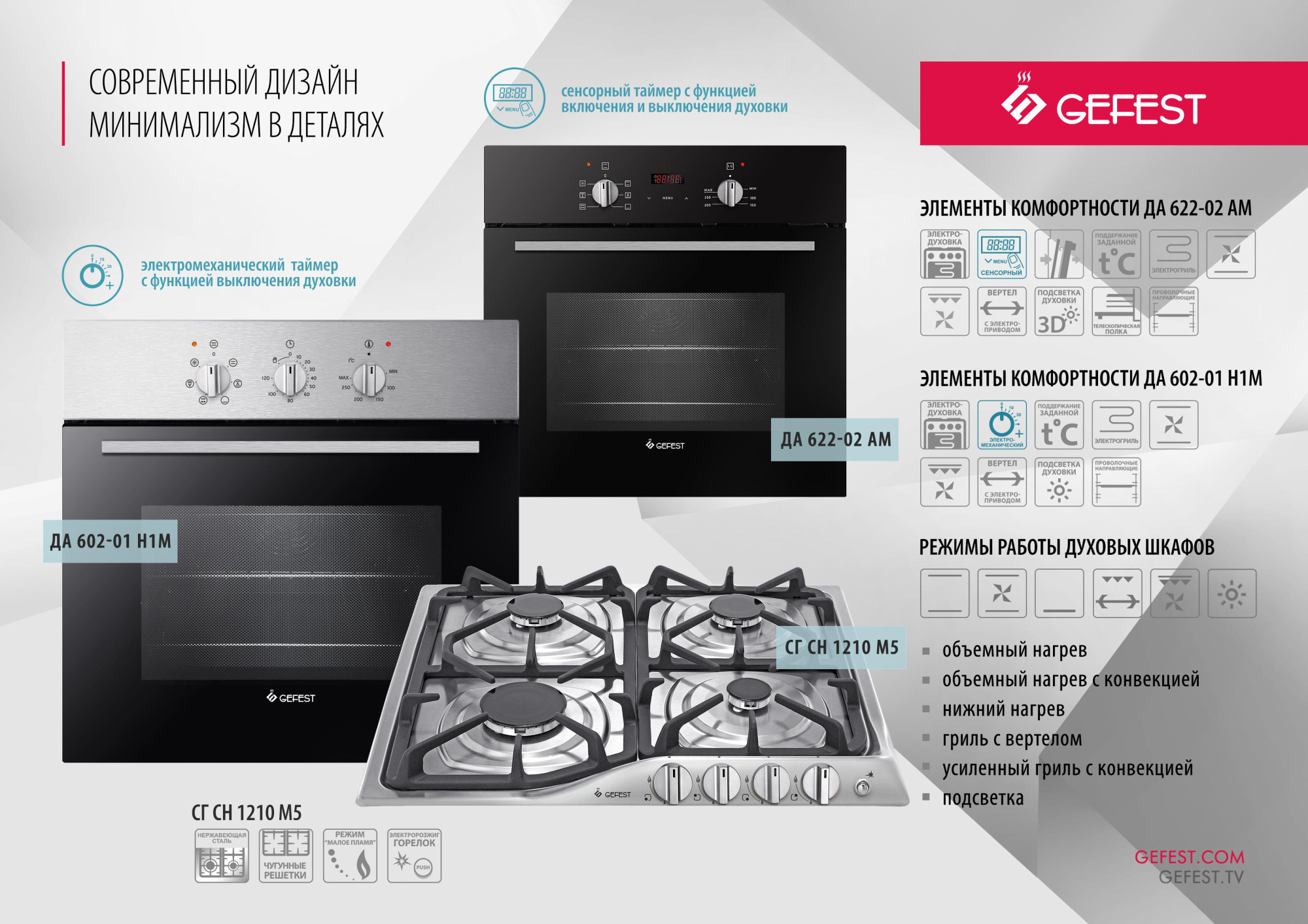 Духовой шкаф Gefest ДА 622-02 АМ