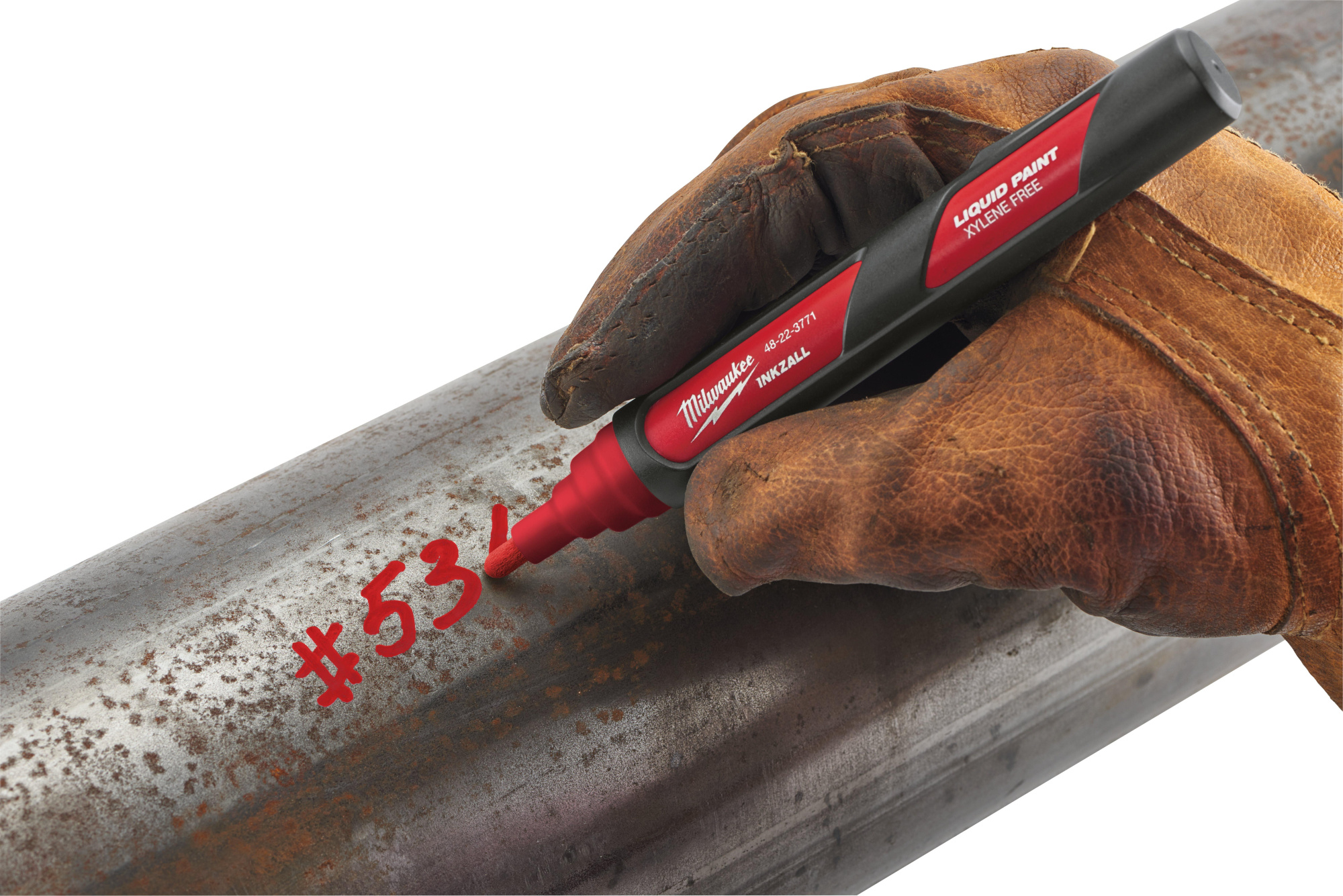 Маркер строительный Milwaukee Inkzall красный (4932492143)